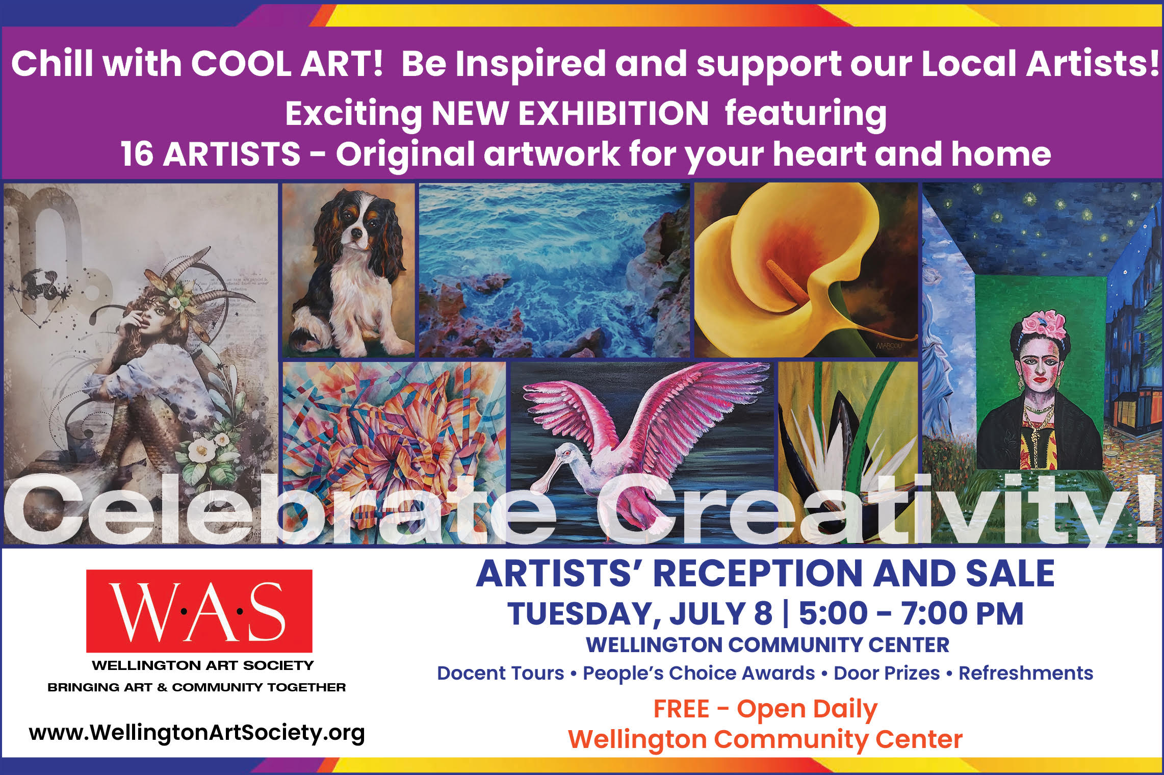 Wellington Art Society- New Exhibition/Reception -Wellington Community Center