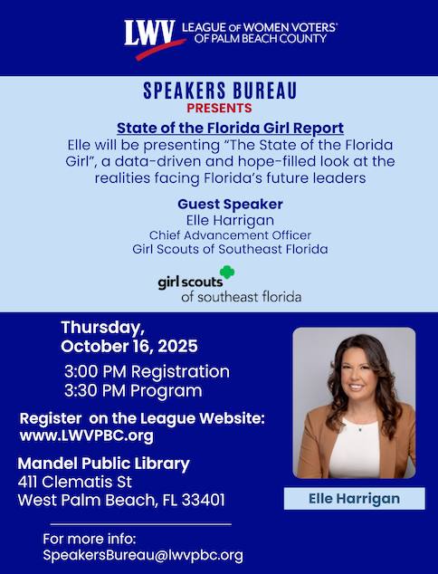  League of Women Voters PBC: STATE OF THE FLORIDA GIRL REPORT