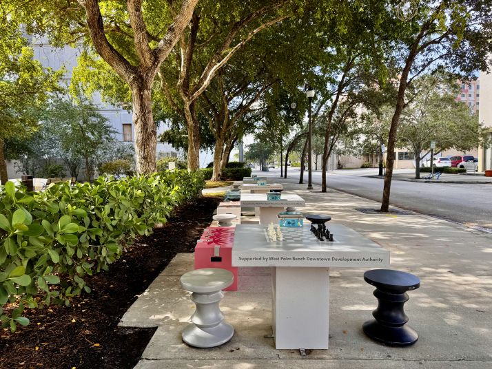 WPB DDA Celebrates Third Anniversary of Fern Street Chess Park and Dedicates New Benches to Honor National Breast Cancer Awareness Month